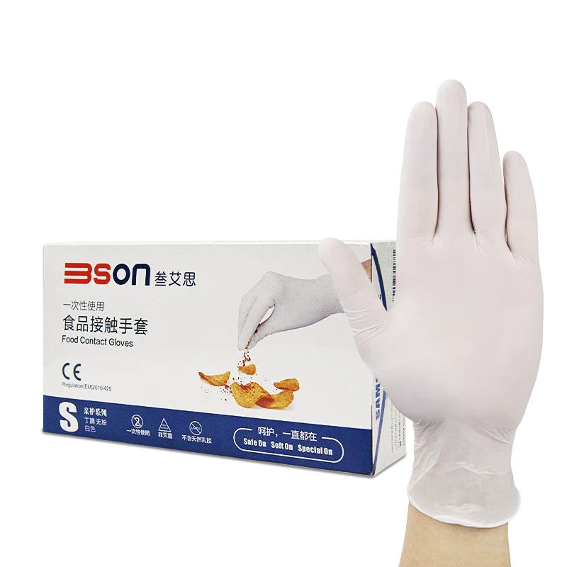 Gloves Wholesale White Free Powder Latex Free M3.5g For Car Care&Cleaning Free Packaging Design Disposable Nitrile Gloves