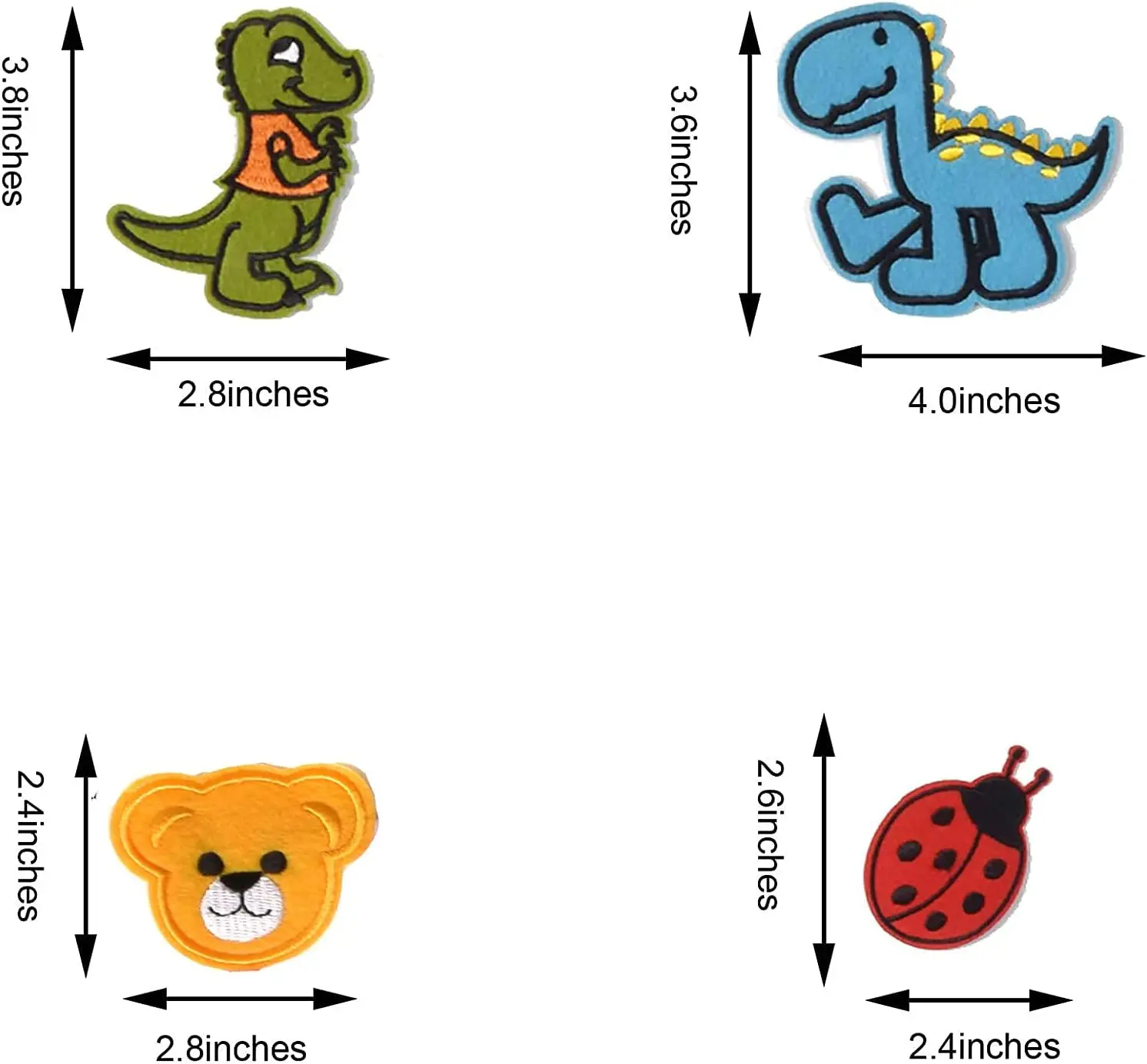Assorted Styles Embroidered Patches Sew On/Iron On Patch Applique for Clothes Dress Hat Jeans DIY Accessories