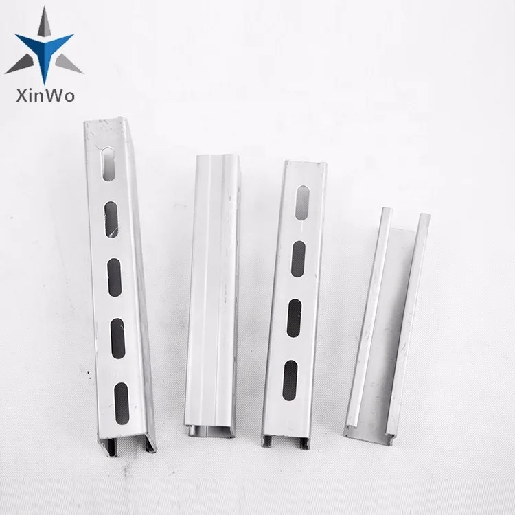 Customized Plain Strut Channel Pre-Galvanized Steel Strut C Channel for Construction Available in Stainless Steel and Plastic