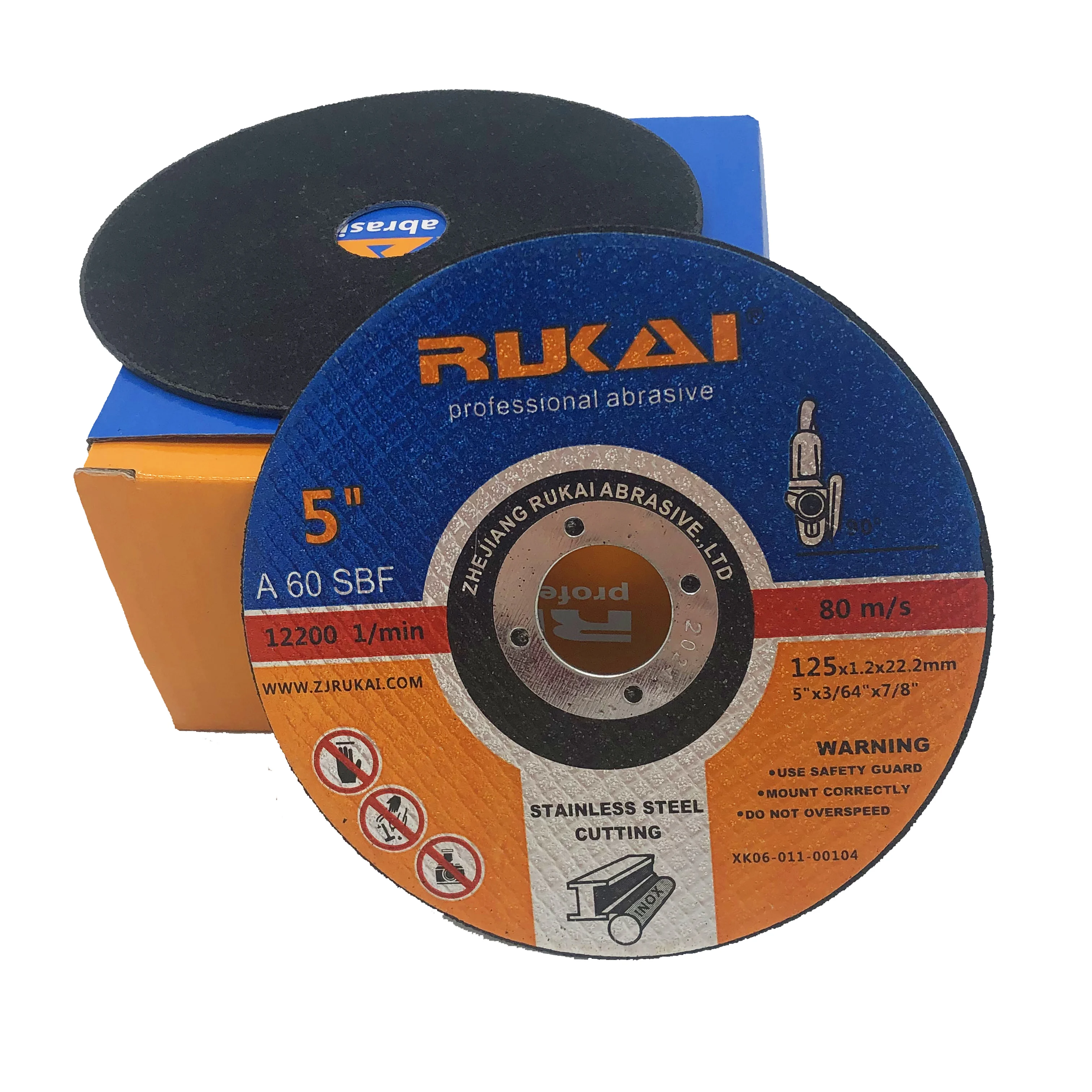 Rukai 5inch stainless steel cutting disc machine disk from China