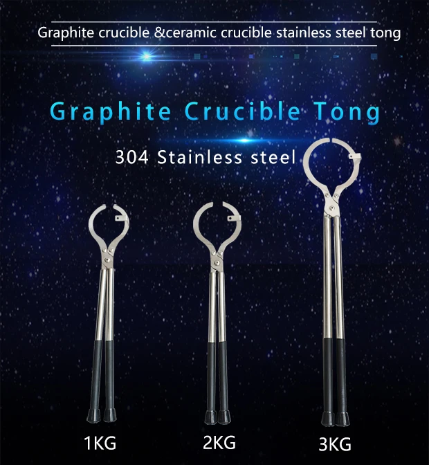 Forceps Melting Furnace Pliers Casting Jewelry Tools Tong  For Graphite Crucible