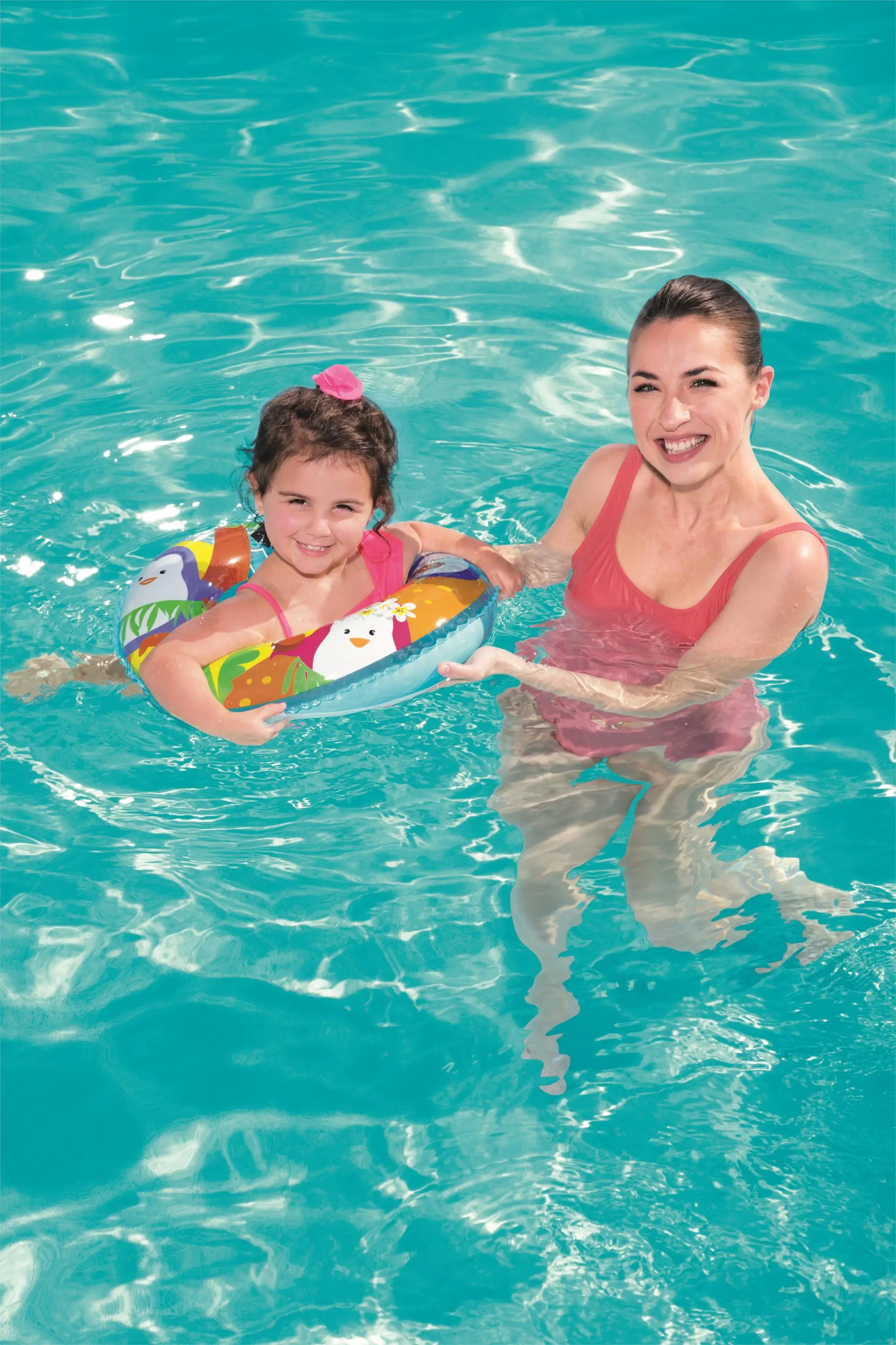 Bestway 36113 sea adventures 51cm kids swim ring inflatable rubber ring tube for kids 3-6 years