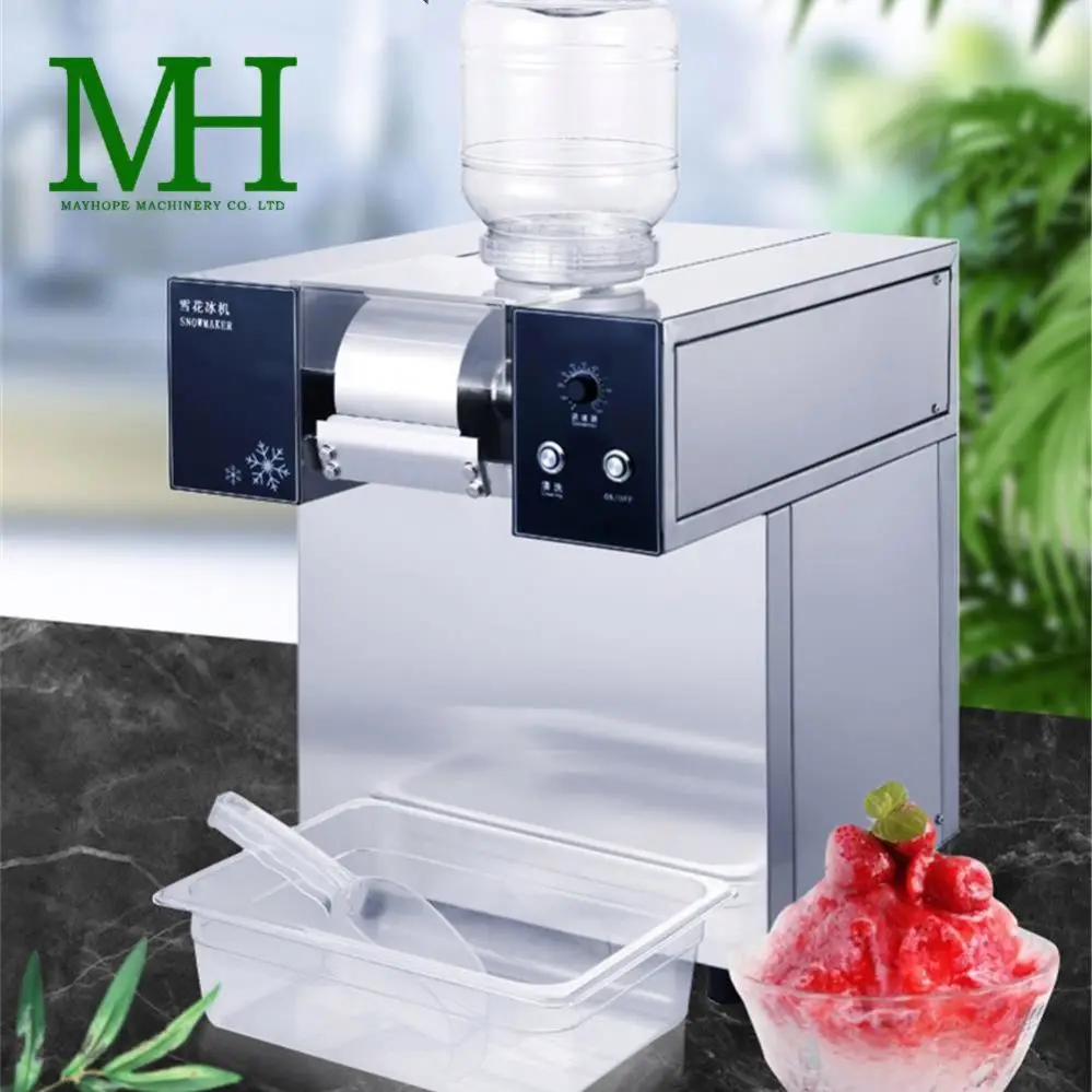 Автоматическая бритва из нержавеющей стали для молока снега Bingsu Ледогенератор коммерческого использования льдогенератор Kakigori заводская цена