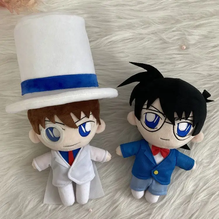 SS 20CM Detective Conan Anime Mouri Ran Conan Edogawa Kaitou Kiddo Plushie Plush Toy Doll