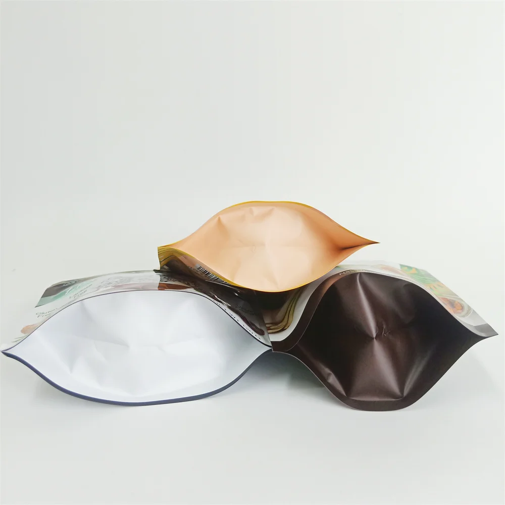 Customized glossy finish food grade plastic dried mango fruit packaging bag with window