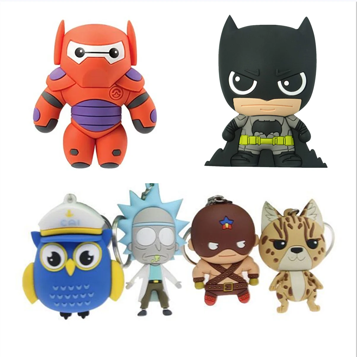 Promotion OEM exquisite high-end 3D cartoon PVC doll action diagram plastic three- doll manufacturer customization