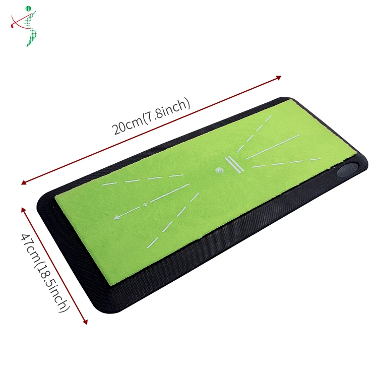 Amazon Hot Sales Mini Golf Hitting Mat For Golf Swing Training Swing Detection Batting Golf Mat