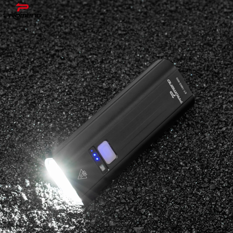 Promend 600 Lumen Bicycle Light Rechargeable Aluminum Body Usb Safty Flash Led Head Cycling  Front Light Bike  Accessories