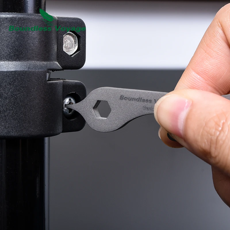 Boundless Voyage  Titanium EDC ToolMini Screwdriver Wrench Hand Camping Survival tool Outdoor Portable Pocket Tool