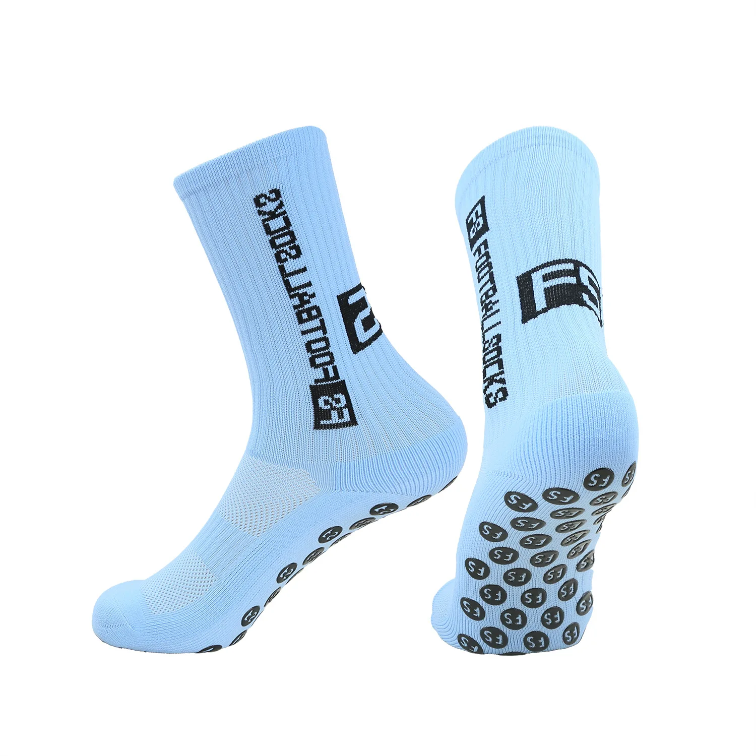 OEM Manufacture non slip soccer sock custom design anti slip soccer grip socks with logo