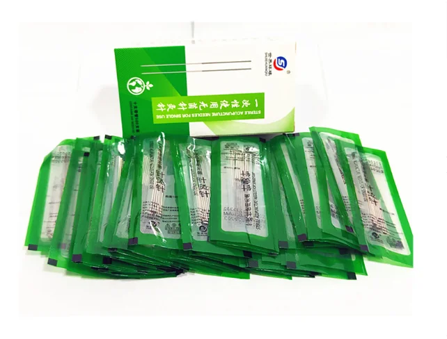 500pcs Chinese Medicine Acupuncture Needles Stainless Steel Painless needle Sliver handle