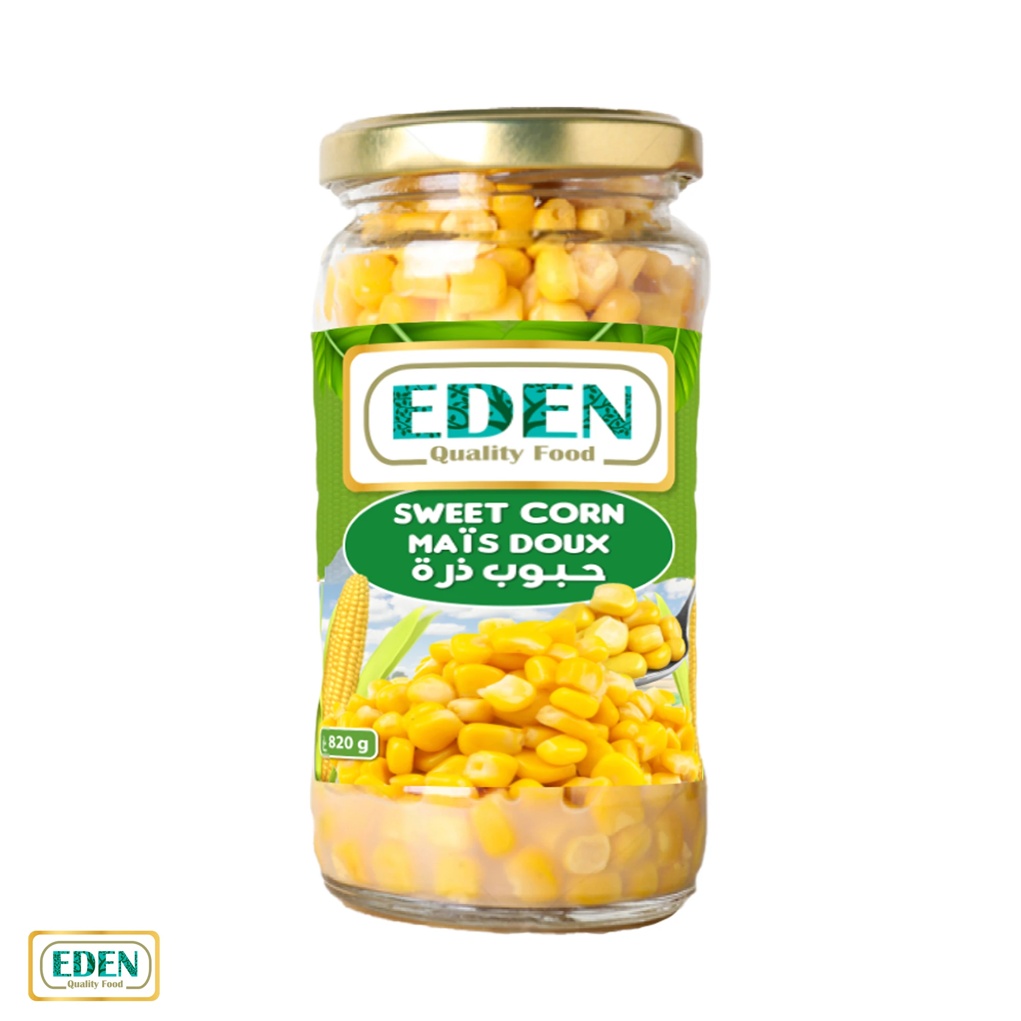 Eden Negoce 560 г лидер продаж овощи консервированная сладкая кукуруза по вкусу соленой пищи консервированные для