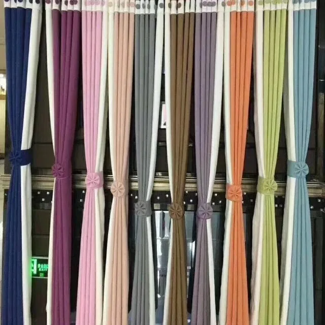 Modern solid color curtains for homes and hotels