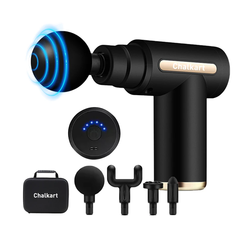 Hot Selling Cordless Type-C Charging Mini Facial Gun Massager Portable Muscle Massage Device 6 Speed Electric Massage Gun