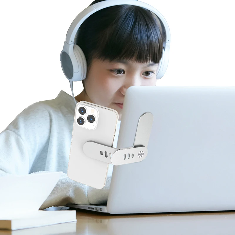 Лидер продаж, магнитный держатель для телефона с двойным экраном из алюминиевого сплава