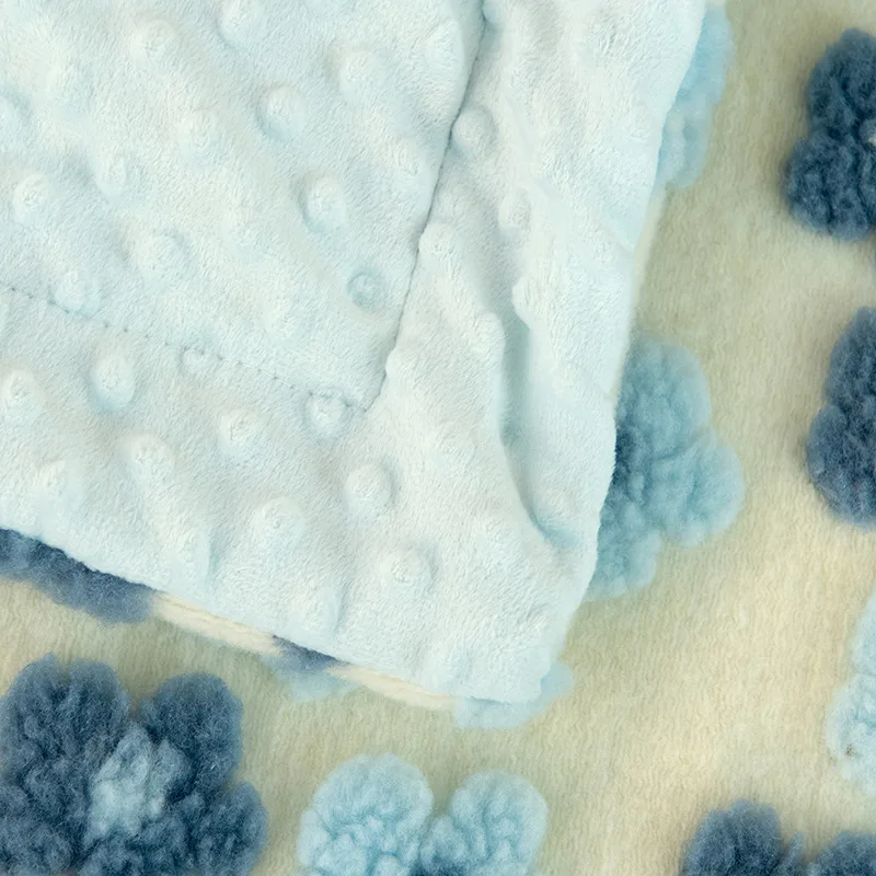 Jacquard Bean Down Blanket Super Soft Cozy Sofa Blanket Cover Bed Couch Sofa Cover Throw Blanket for All Seasons