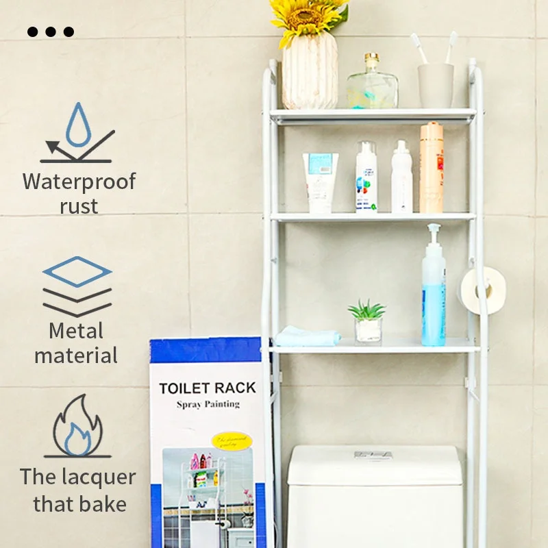 Cheap 3-Tiers Multi-functional Bathroom Toilet  Rack