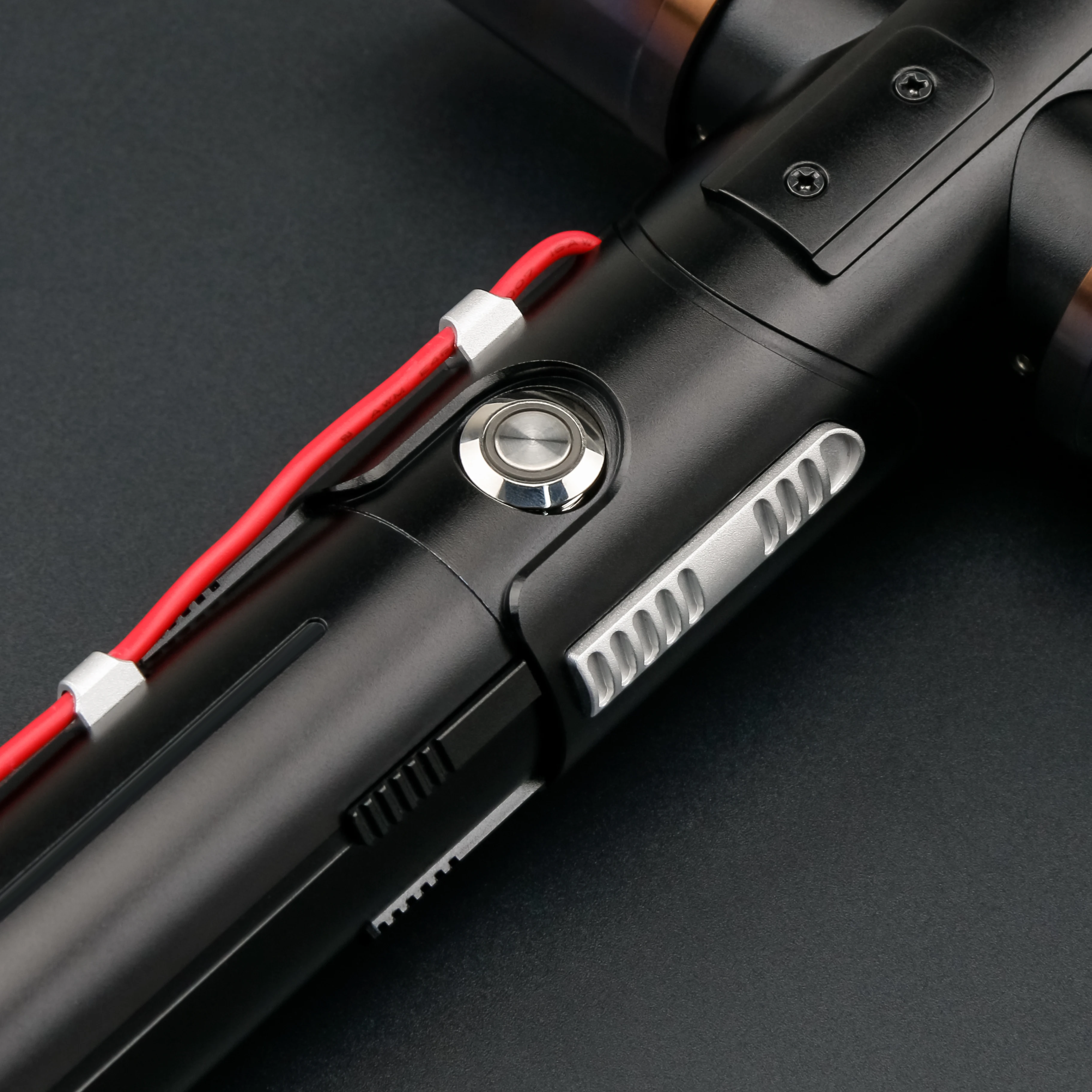 TXQSaber Kylo Ren SE Neopixel lightsaber Blaster Flash on clash High Quality Dueling Light Saber metal hilt sword toys cosplay