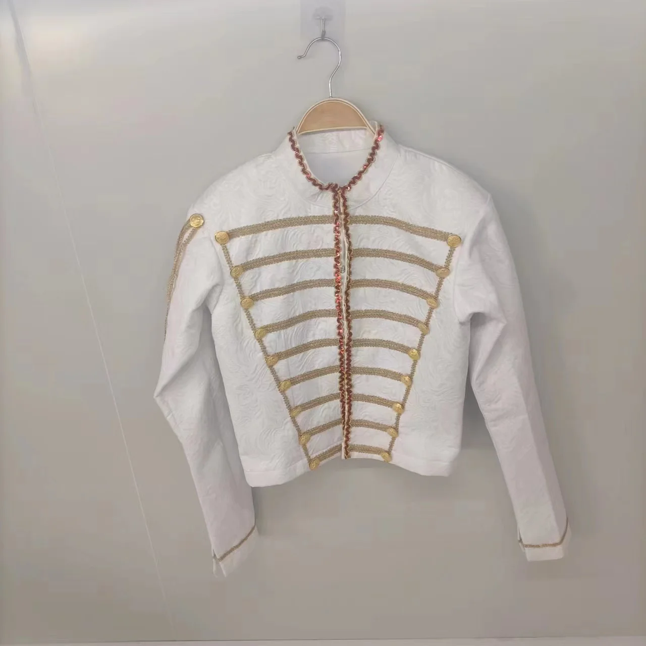 Professional Custom Size Paquita Competition Performance Wear White Boys Men Ballet Dance Costumes