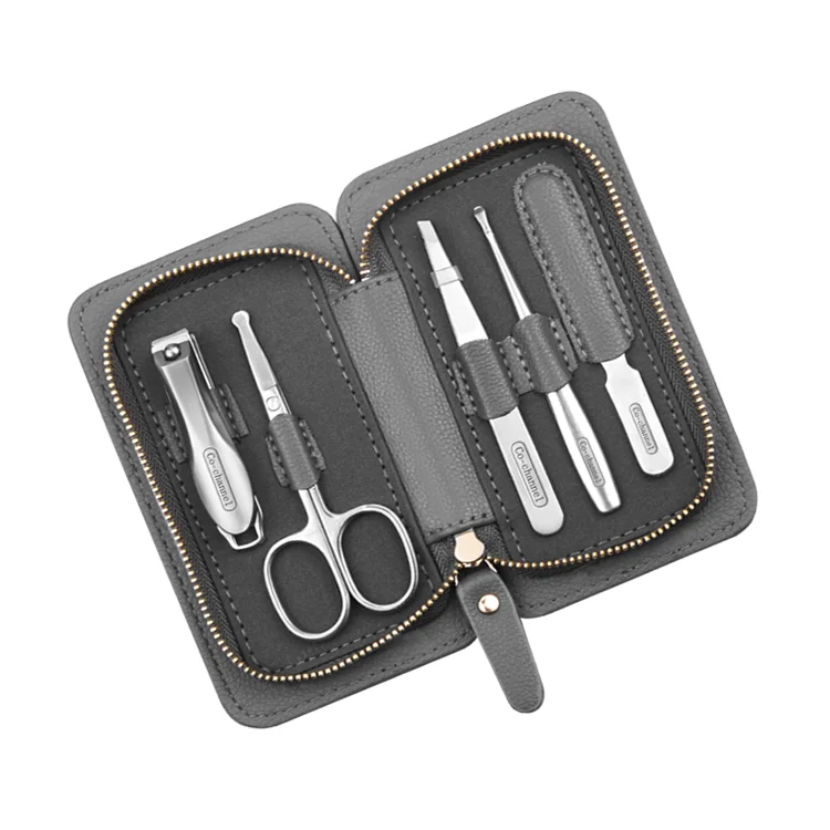 5 Pieces Manicure Set high quality  Nail Clippers Kit Grooming Kit Nail tools Gifts For Men Women