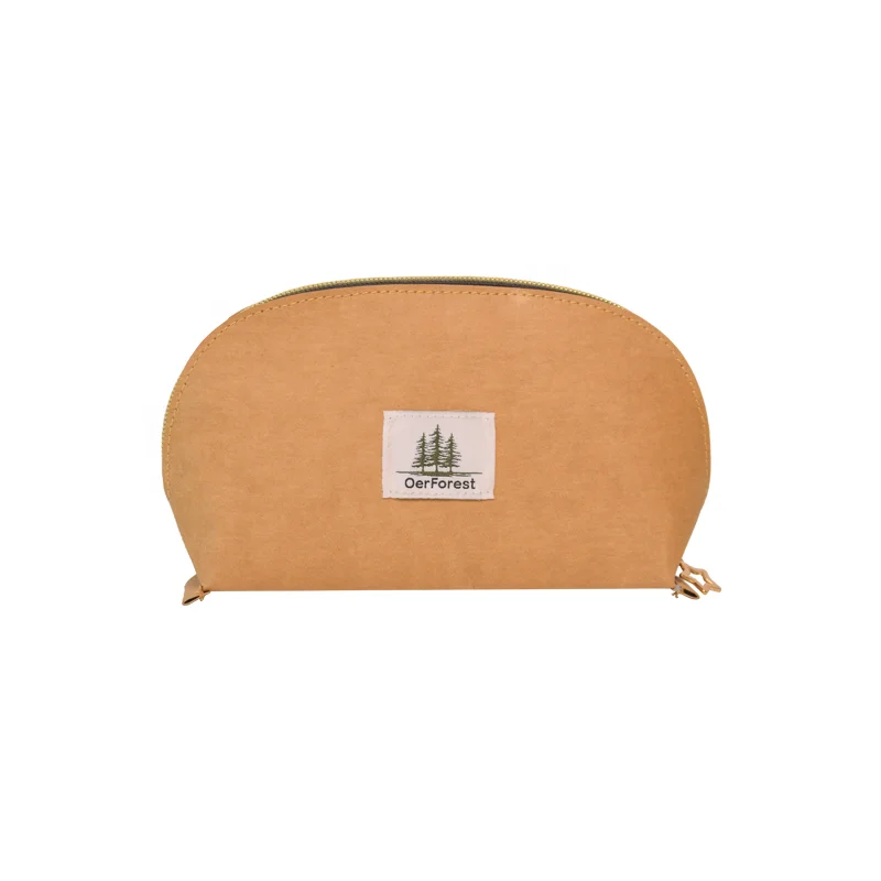 Kraft Paper Pen Case Portable Promotional Stationery Bag Pencil Cases Bags With Zipper