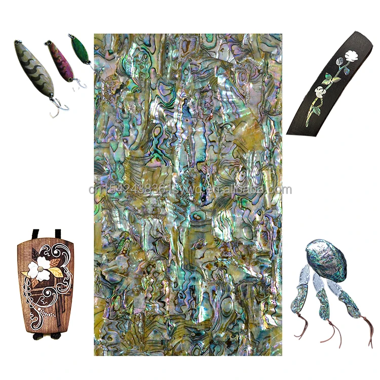 custom guitar fretboard inlay designs Abalone Shell  plate Diy Sticker Veneer Shell Sheet DB-032