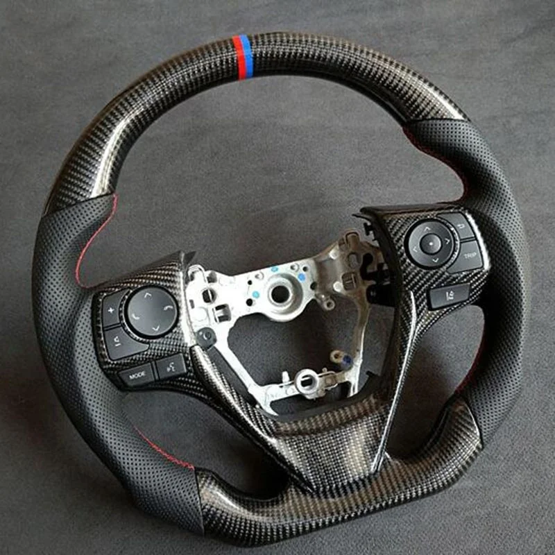 Car Carbon Fiber Steering Wheel For Toyota RAV4 2017
