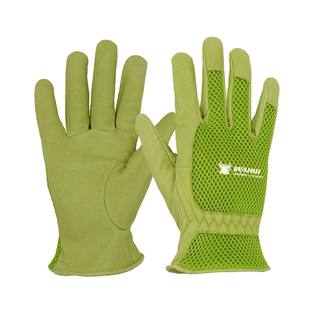 Breathable Leather Work Gardening Gloves Tough Cowhide High Dexterity Multicolor Outdoor Gardening Glove for Men and Women