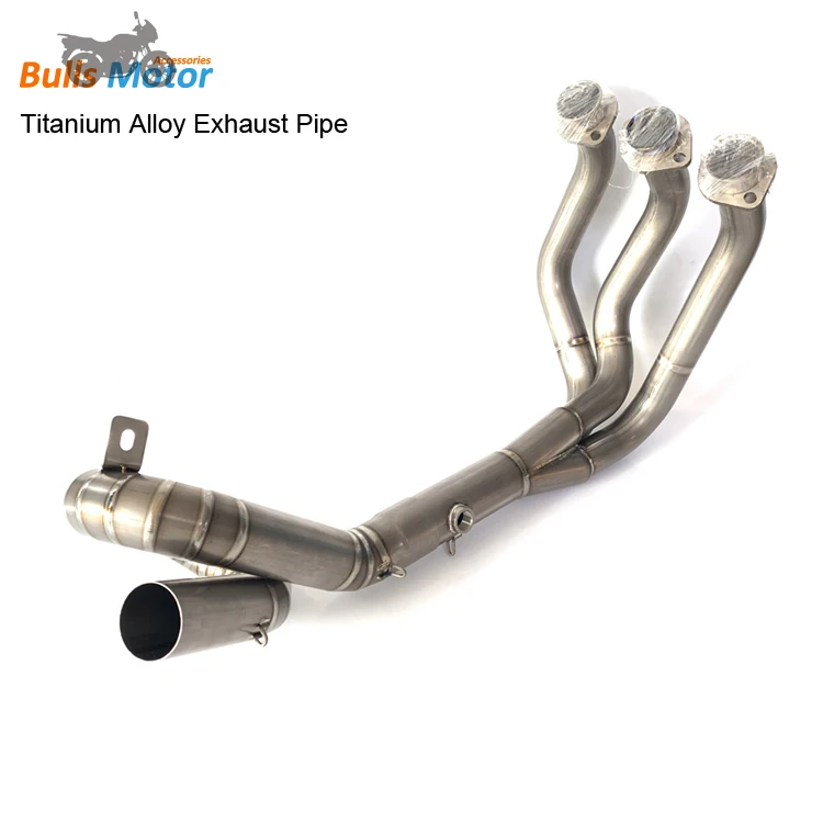 Bulls Motor Decat Exhaust pipe for Yamaha MT09 MT-09 Tracer FZ09 XSR900 exhaust Titanium alloy performance header