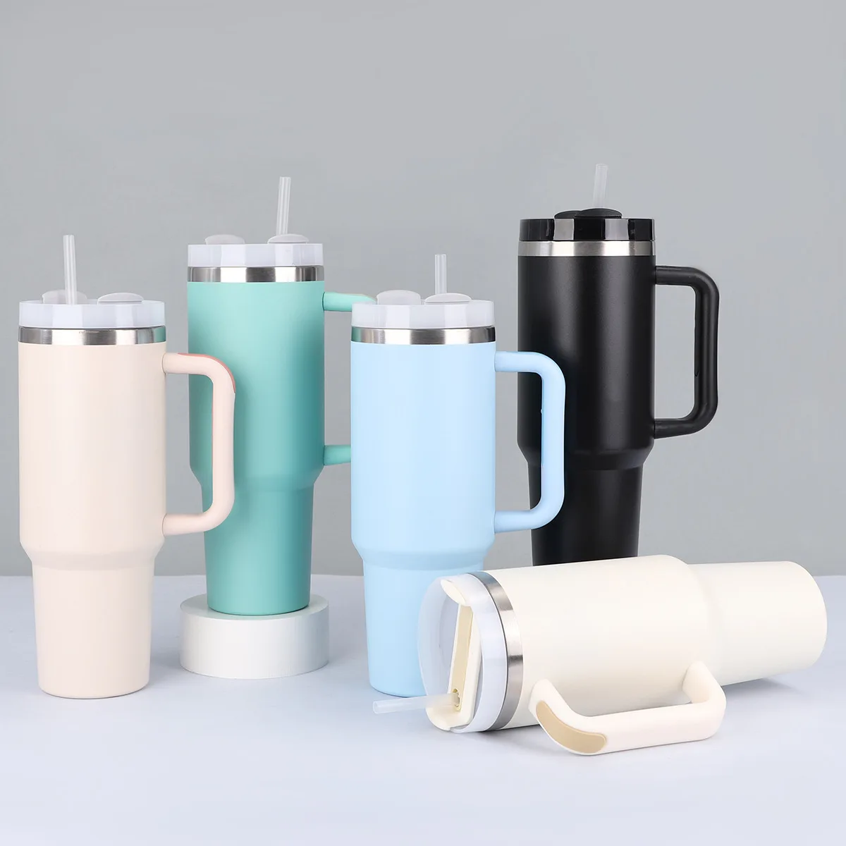Wholesale Vacuum Insulated Generation 2.0 Tumbler 40oz Powder Coated Coffee Tea Travel Mugs Cups For Digital Printing