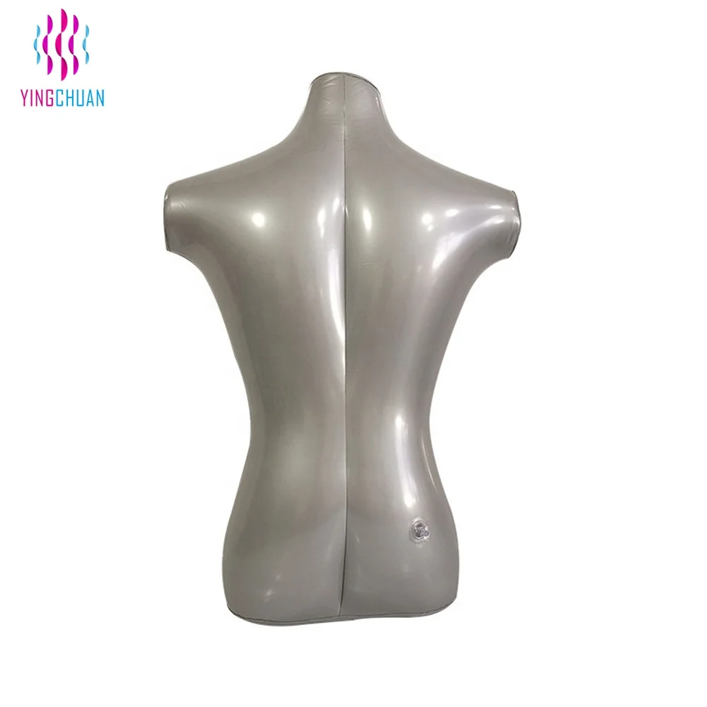 Inflatable Male Half Body Mannequin Torso Dress Form Dummy Model Display