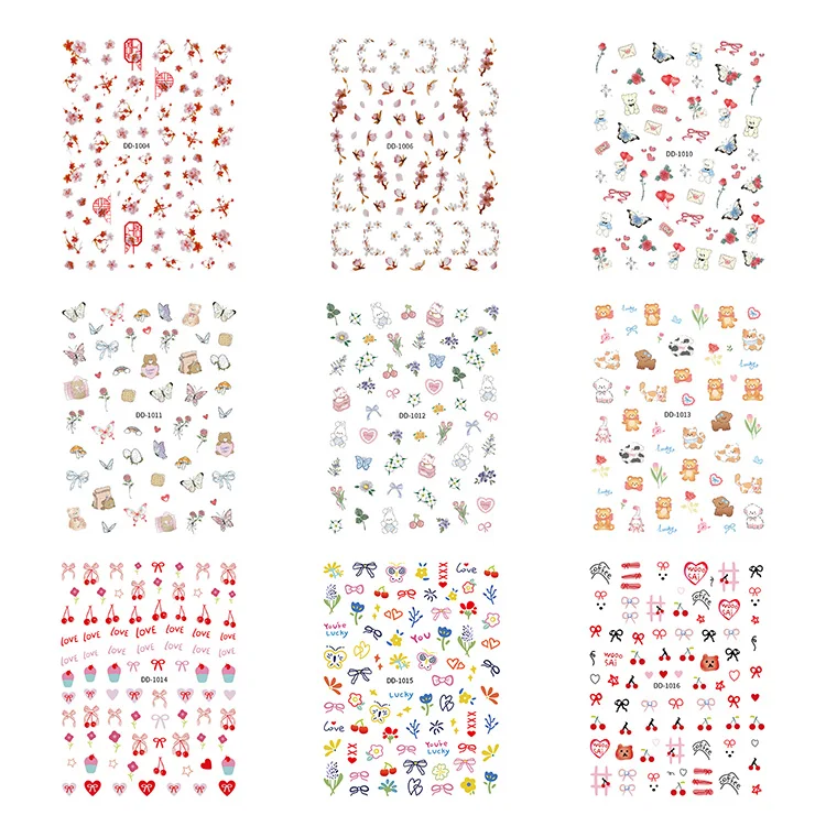 Yitong DD Series 1012-1016 Nail Art Shop Supplies Nail Beauty bar Nail Stickers for Gel Polish Stickers