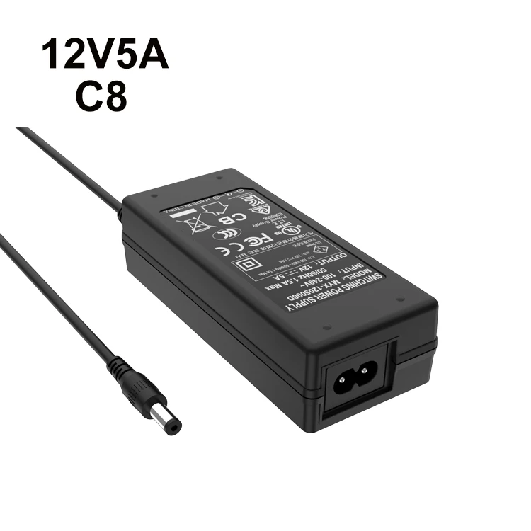 12 Volt 5 Amp 5.0a power Supply 60w Desktop 12v 5a 24V2.5A Ac To Dc Power Adapter