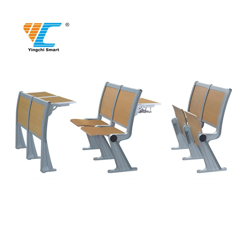 Folding Student Desk And Chair Wooden Lecture Hall Chair College Step Chair For University Ladder Student Desk
