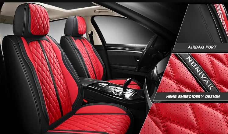 Waterproof 5D leather car seat covers universal size for most vehicles HONDA ACCORD