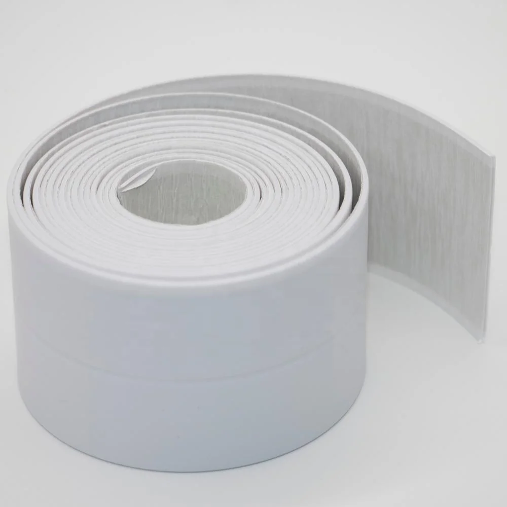 Waterproof Tape for kitchen & bathroom-flexible plastic strip with butyl adhesion backing,popular size 60mmx3.35m