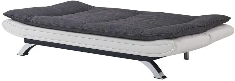 Comfortable duck grey charcoal fabric 3 seater folding sofa bed