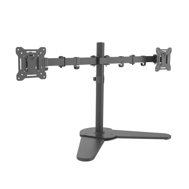 13 to 27 inch Dual Screens Monitor Stand,  Free Standing Adjustable Desk Mount