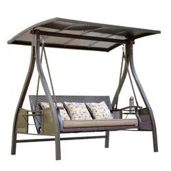 Wholesales Cheap Outdoor Furniture Garden 3 Seats Patio Swing Chair