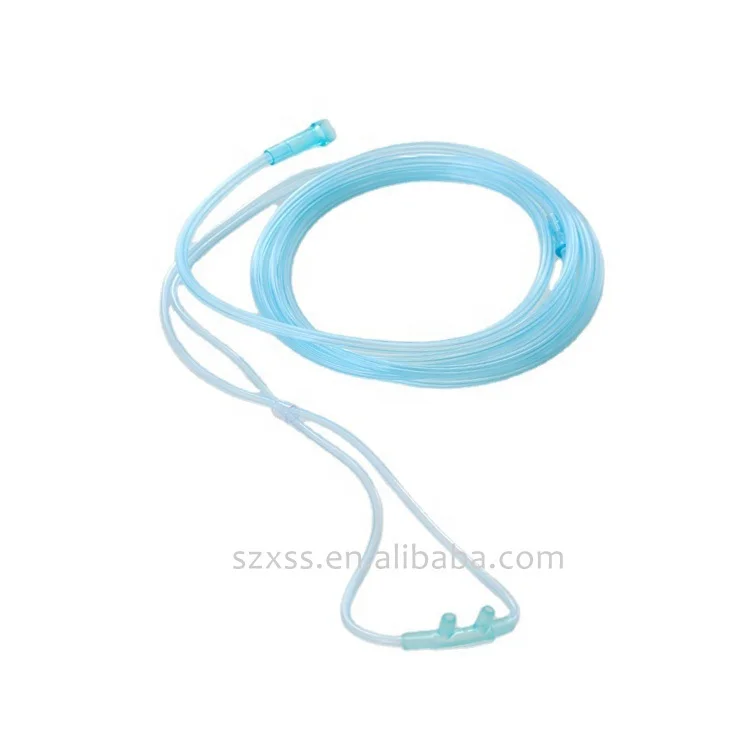 High Quality Medical Grade Pvc O2 C Use Single Use Co2 Nasal Oxygen Cannula Tube Sizes  S M L With Filter Luer