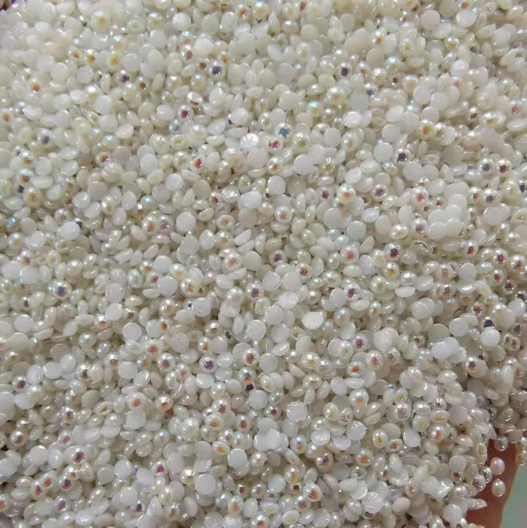 Wholesale flat Back glass ceramic  beads fitting