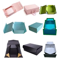 Mass production cosmetic candle jar ribbon magnetic gift box wig extension magnetic packaging box