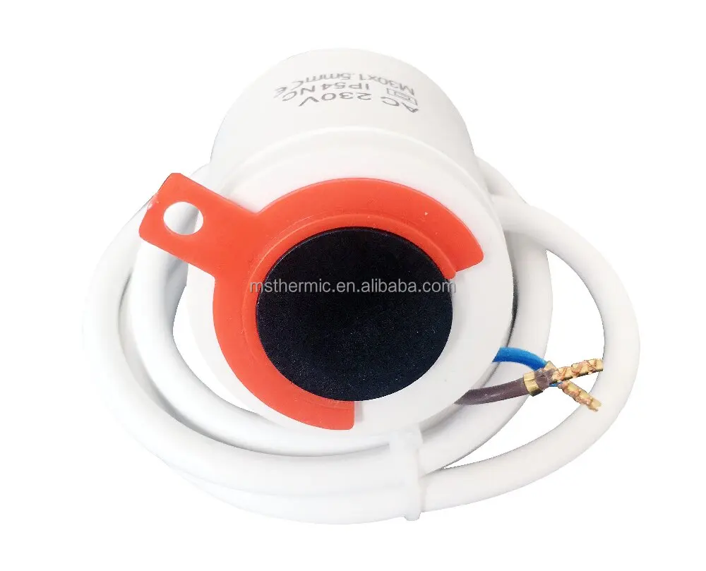 230V Normally Closed Electric Thermal Actuator for Water Valves or Manifold in Floor Heating System