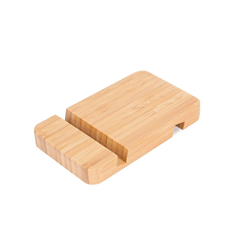 
Custom LOGO X Shape E-Trend Bamboo Wooden Phone Holder Phone Stand Tablet Desktop Mobile Cell Holder 