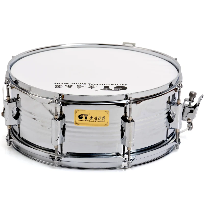Golden-tone snare drum standard 14-inch snare drum JYSD-E100 military band school band performance Snare drum