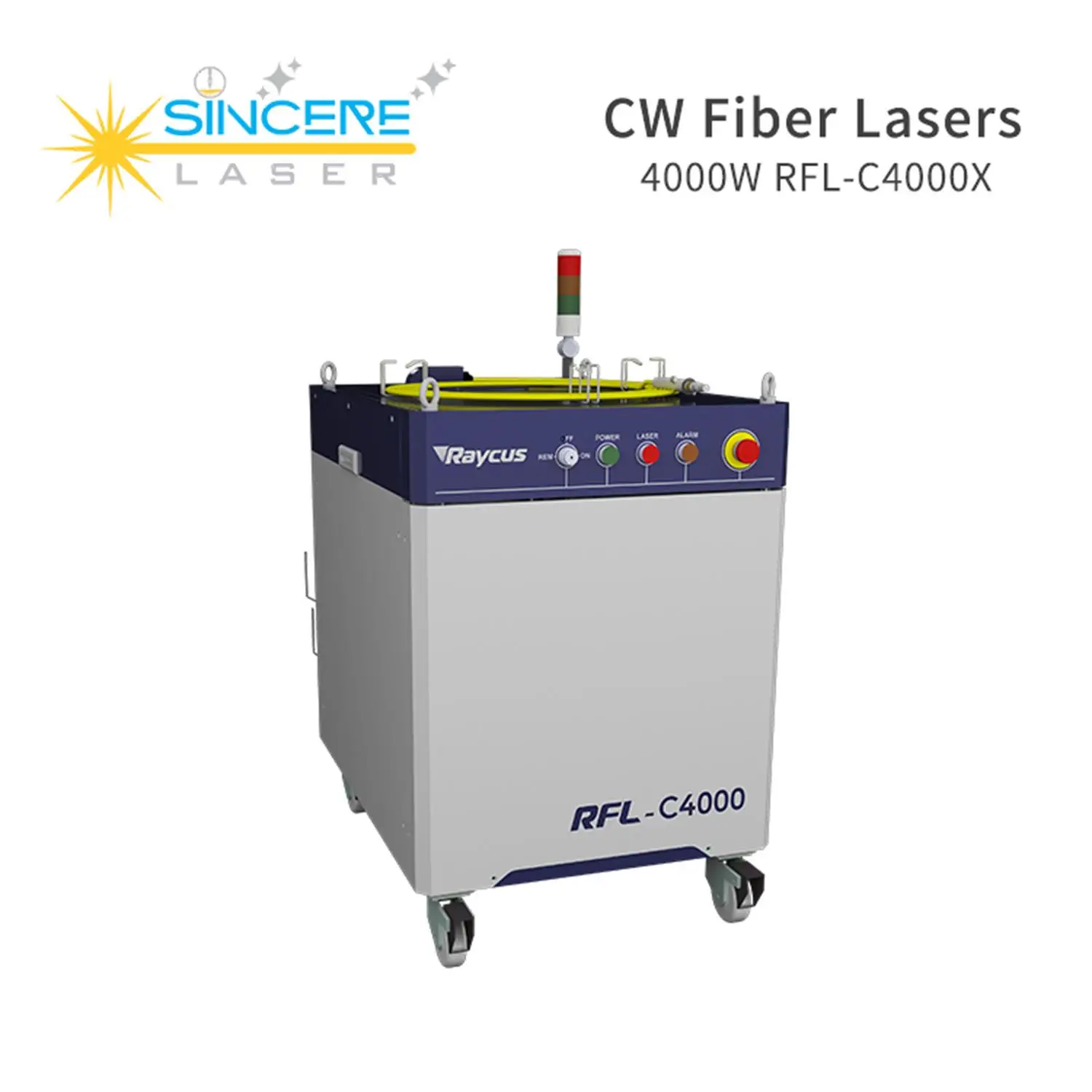 High power fiber laser Raycus 4000w 6000w 8000w All Cover Fiber Laser Cutting Machine fiber laser module