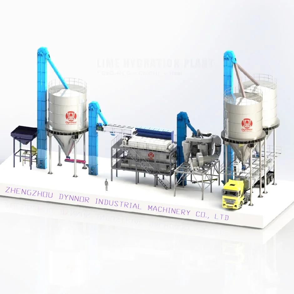 CE Certified Lime Slaking Machine to produce Ca(OH)2 powder up to 600 mesh