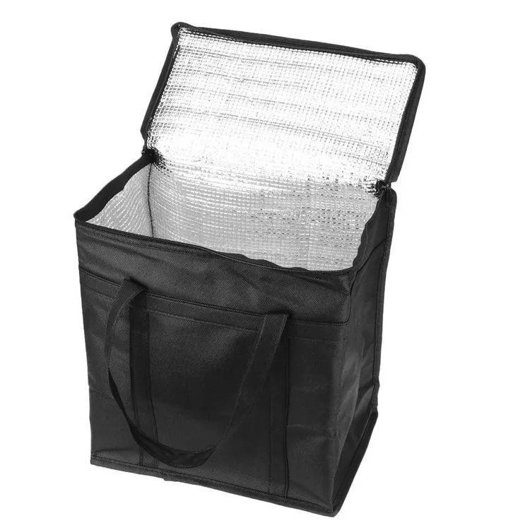 Grocery Food Delivery Extra Large Non Woven Insulated Tote Food Bag Sac Cooler Bag Catering Food Thermal Tote Bag