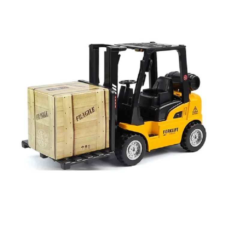 Hot Sale Alloy DieCast Vehicle Model Construction Forklift Friction Toy