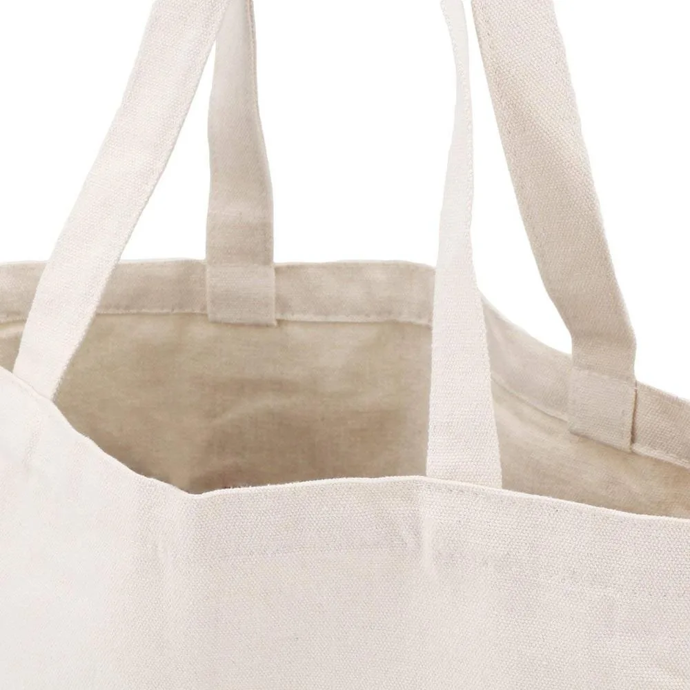 Cheap Customized Pattern Reusable Short Handles Gift Cotton Fabric Sling Shopping Bags